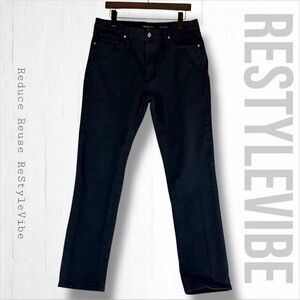 MICHAEL KORS Men’s Size 34x32 Denim Jeans Grant Style Classic Fit Stretch Black